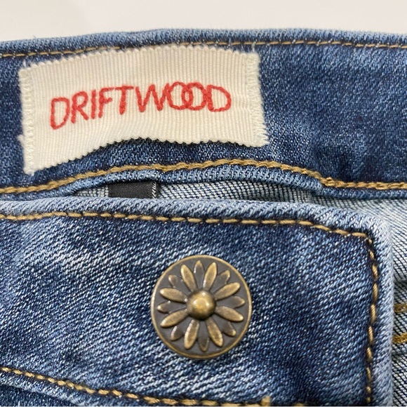 DRIFTWOOD Skinny High Rise Jackie Jeans with Embroidered Arrows Size 25 - Picture 7 of 9